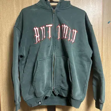 ANTIMID 지퍼 후드티