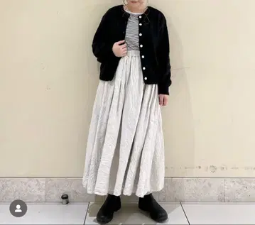 사만사 모스모스 리투아니아 린넨 롱 스커트
