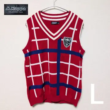 카파 체크 무늬 베스트 L 사이즈 골프 여성용 가을/겨울 카파