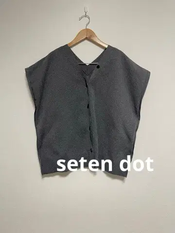 seten dot 2way Spring Knit Poncho 그레이