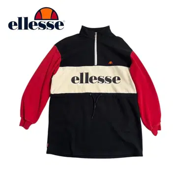 엘레쎄 ellesse 로고 프린트 집업 긴팔 미니 원피스 사이즈 F