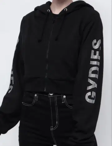 GYDA 큐빅 후드티 GYDIES STONE 후드티