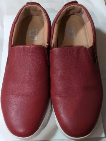 FITFLOP 가죽 스니커즈 빨간색