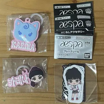 aespa 카리나 메지루시 액세서리 가챠 플렉 시트 세트