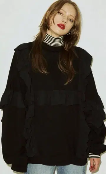 [ jouetie ] 멀티 프릴 오버 트레이닝복
