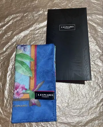 2 레오나르 손수건 실크 혼방 손수건 대형
