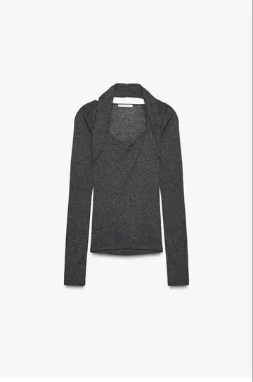 ZARA 홀더넥 볼레로 더블 T셔츠 M 사이즈