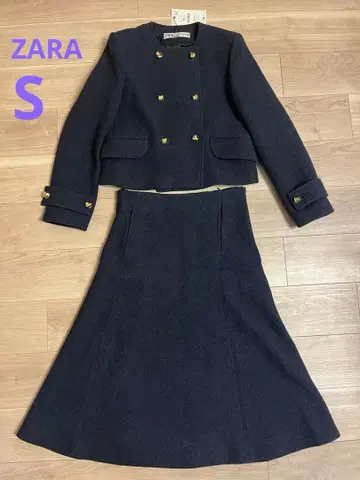 ZARA 네이비 스커트 셋업 S