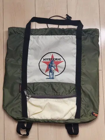 HYSTERIC 히스테릭 로고 나일론 백 토트 백팩 2WAY