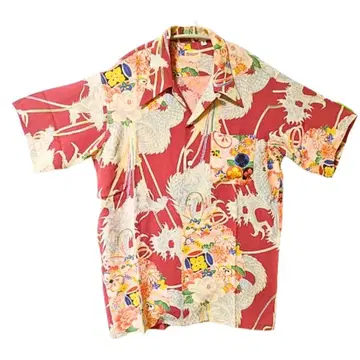 SUN SURF 선서프 레어 M 품번 일본풍 패턴 용 하와이안 셔츠 M