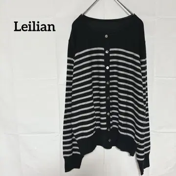[ 미사용 ] Leilian 가디건 XL 실크 85% 캐시미어 15%