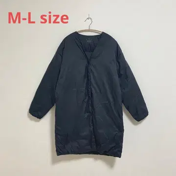 MUJI 무인양품 노카라 롱 다운 코트 다운 자켓