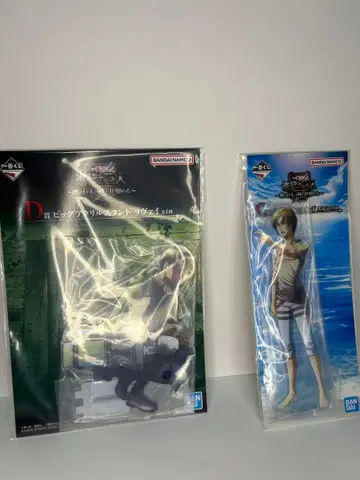 제일복권 진격의 거인 C상 D상 엘렌 리바이 빅 아크릴 스탠드 세트