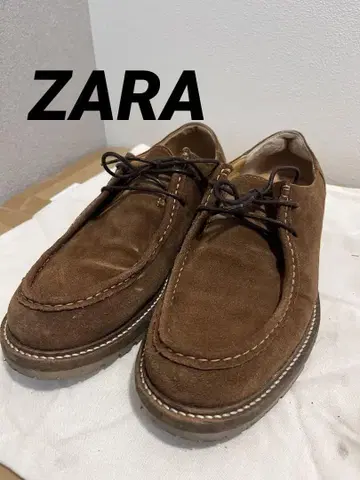 ZARA 브라운 스웨이드 모카신 27.5cm
