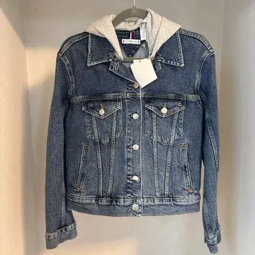 TOMMY HILFIGER 후드 부착 데님 자켓