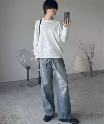 EXTRA FINE COTTON CROPPED L/S TEE WYM