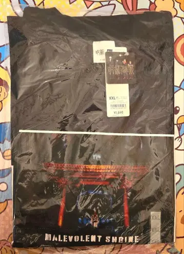 [ 140 ] 새상품 주술회전 T셔츠 GU 빅T XXL 양면 스쿠나