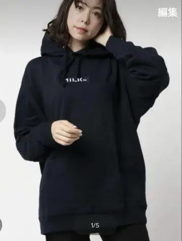 MILK FED. 블랙 후드티