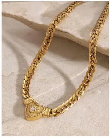 MISY JEWELRY 하트 써지컬 스테인리스 목걸이