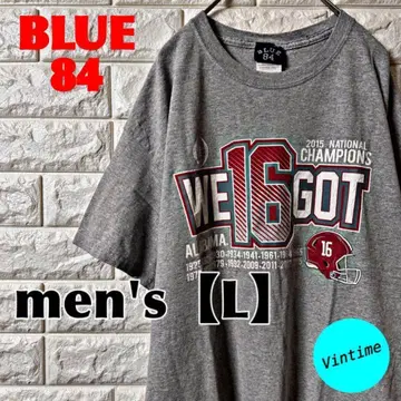 AH160 [ BLUE84 ] 프린트T셔츠 [ 남성용 L ] 그레이