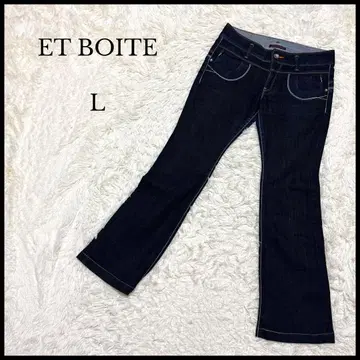 새상품급 [ ET BOITE ] 에보와트 부츠컷 플레어 데님 L 여성용