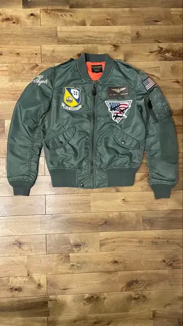 레어 AVIREX L-2B 플라이트 자켓 BLUE ANGELS