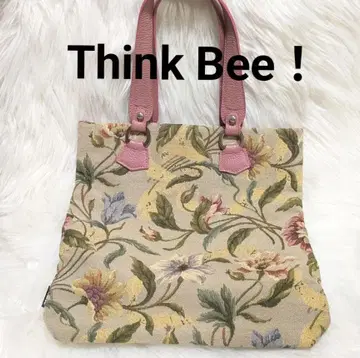 Think Bee! 싱크비! 토트백 꽃무늬 핑크 핸들
