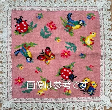 페이러 하이디 긴자와 레이스 손수건 핑크 새상품