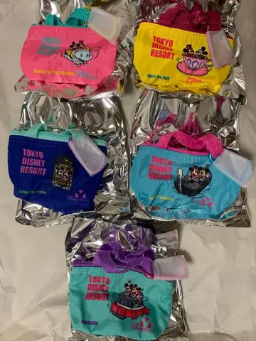 [주말 가격 인하] 캡슐 토이 디즈니 미니 파우치 5개 세트