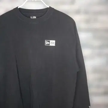 새상품급! NEW ERA 뉴에라 블랙 롱 슬리브 T셔츠 L 사이즈