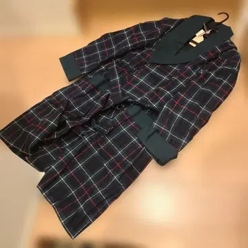 미사용 새상품 AMCREST 닥스 체크 가운 코트 빈티지