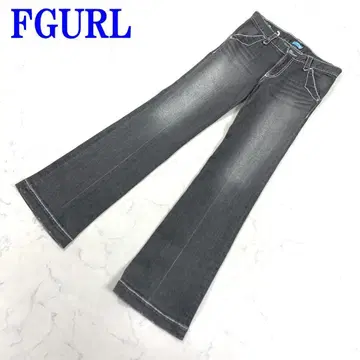 FGURL 에프걸 데님 청바지 그레이 블랙 면 28 C3055