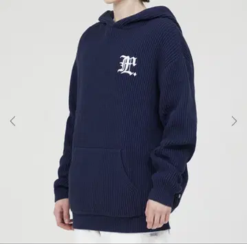 LMC GOTHIC KNIT HOODIE 네이비 후드티 S 사이즈