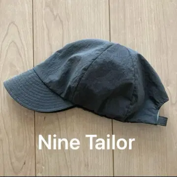 나인테일러 Nine Tailor 캡 블랙 일본제 블랙 모자