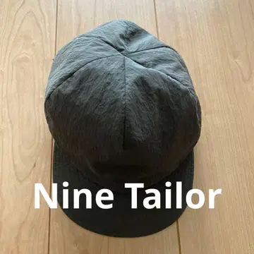 나인테일러 Nine Tailor 캡 블랙 일본제 블랙 모자