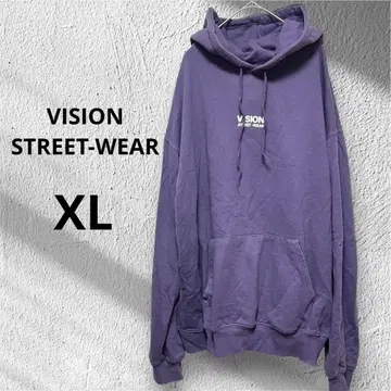 VISION STREET-WEAR 퍼플 후드티 XL 빅 사이즈