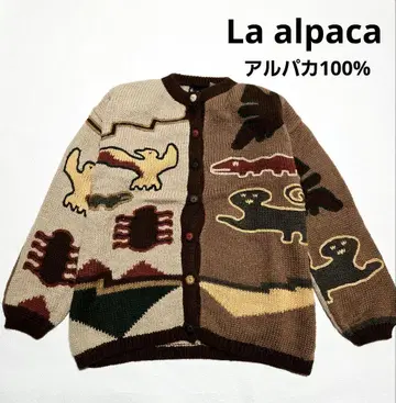 [ 미사용 ] La alpaca 여성용 니트 가디건 페루제