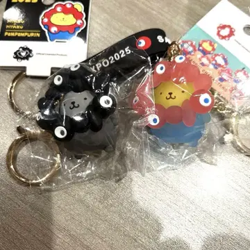 오사카 간사이 만박 먁먁 산리오 키링 폼폼푸딩 2개 세트