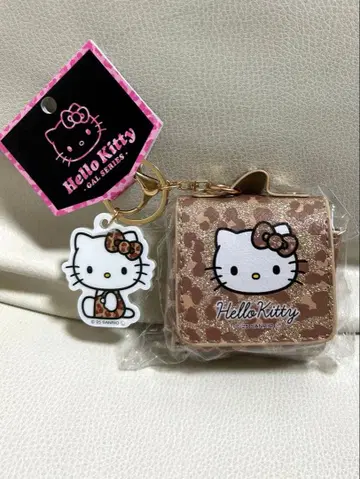 산리오 헬로키티 멀티 케이스 참 레오파드 무늬