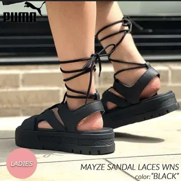PUMA MAYZE SANDAL LACES WNS 블랙 23cm