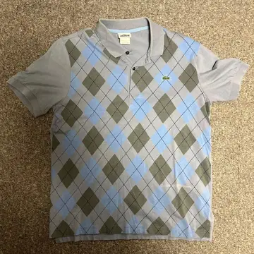 90s LACOSTE 다이아몬드 패턴 피케 셔츠