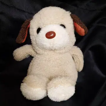 레트로 강아지 봉제 인형 70년대