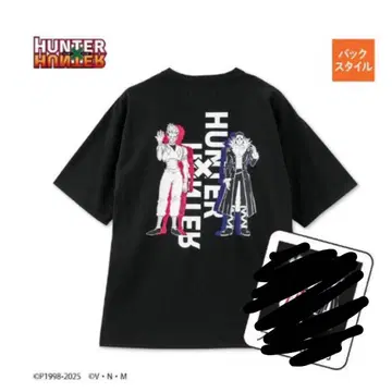 아베일 HUNTER x HUNTER T셔츠 [클로로 x 히소카] M사이즈