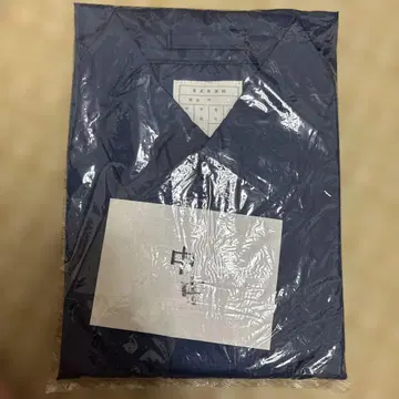 네이비 레인코트 중간 사이즈 도부 철도