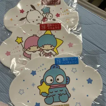 산리오 당첨 복권 구름 모양 트레이