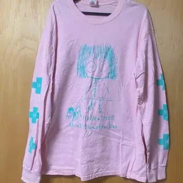 신세이캄맛테챤 입원 투어 한정판 롱T 핑크