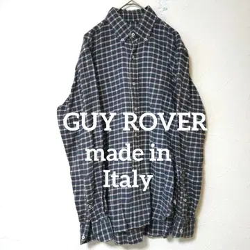 이탈리아제 GUY ROVER 가이 로버 체크 셔츠 플란넬 셔츠