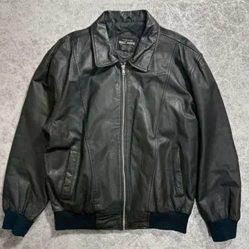 90s Cow Leather Blouson Korea Vintage L