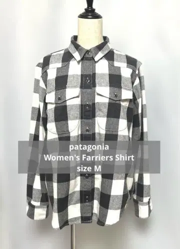 새상품급 파타고니아 파리아스 셔츠 블록 체크 우먼 M