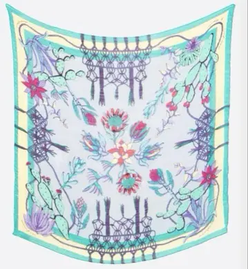 미사용 새상품 manipuri 보헤미안 린넨 코튼 실크 스톨